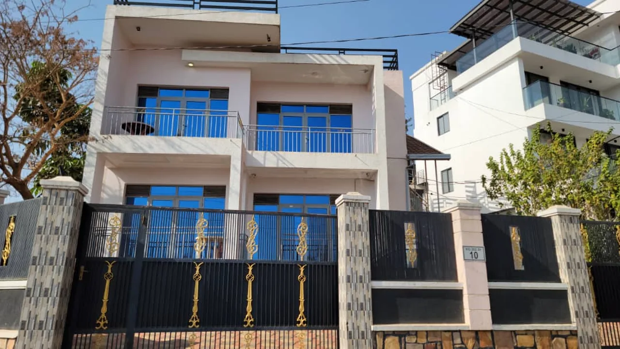 Front exterior of Puma Gardens and Suites in Nyarutarama, Kigali